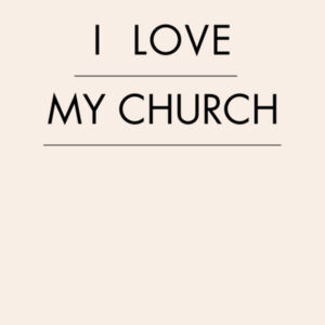 I Love my Church  - Fine Jersey Long Sleeve Tee Design